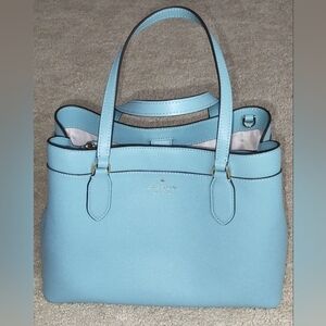 Kate Spade Blue Medium Leather Tote Or Satchel Handbag. New Without Tag.